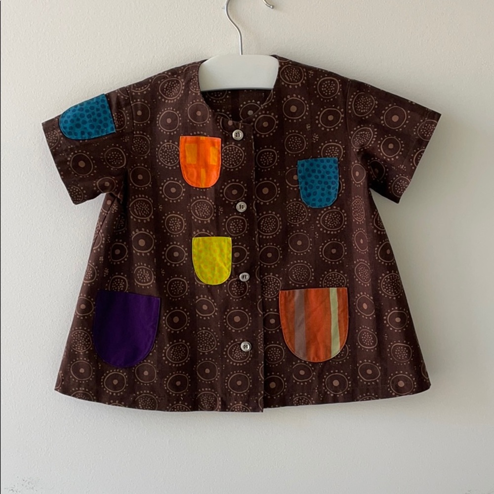 Girls Marimekko Iloinen Takki Brown Dress 90